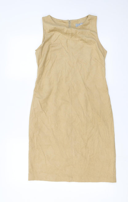 Wallis Womens Beige   Shift  Size 10