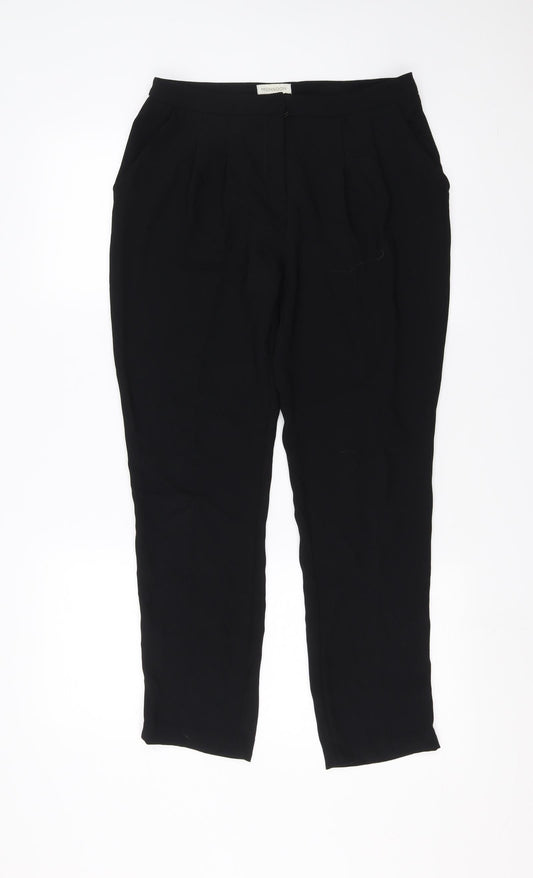 Monsoon Womens Black   Trousers  Size 8 L27 in