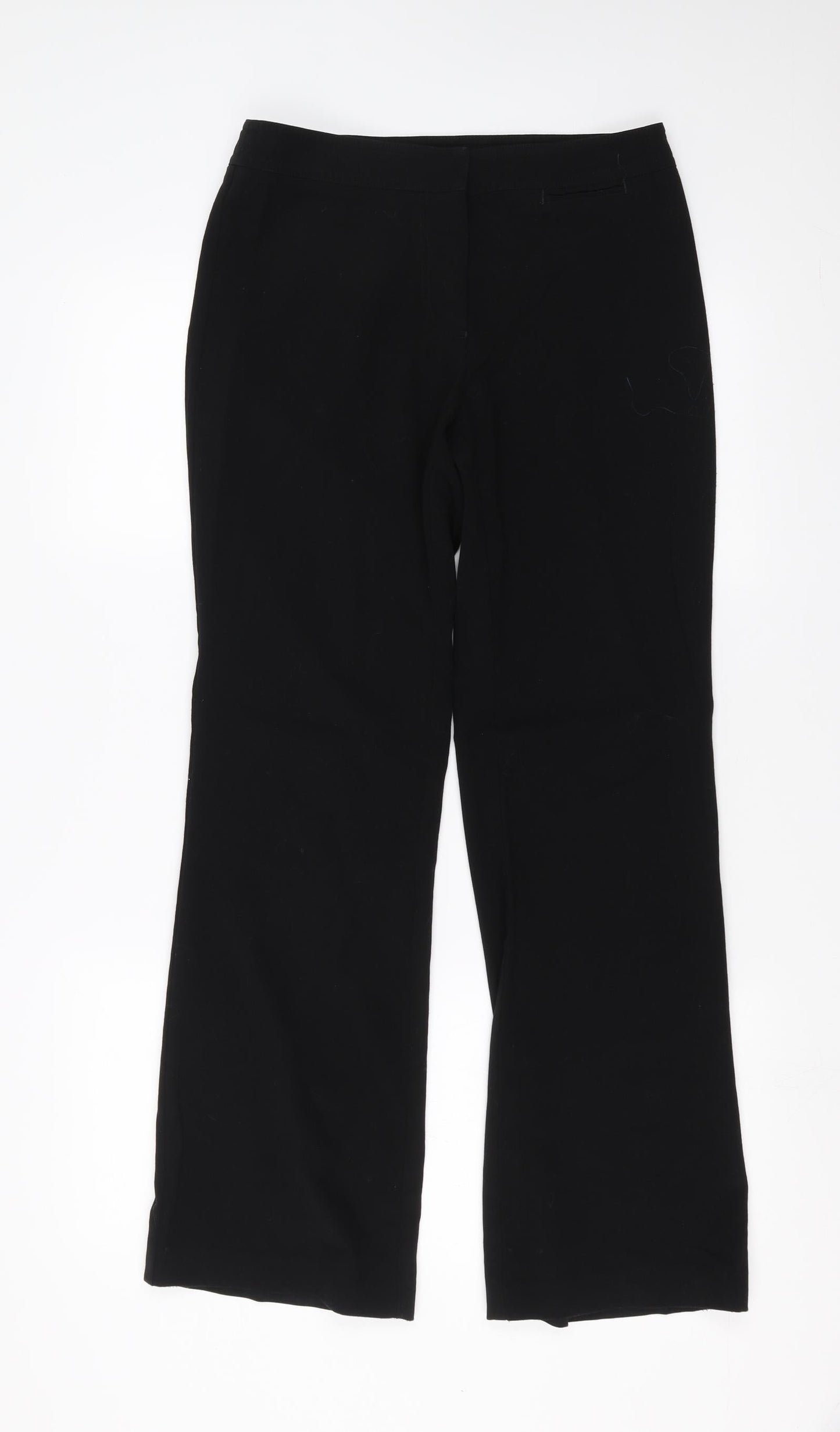Womens UK Size 30 in TruTex Regular Fit  Black Trousers