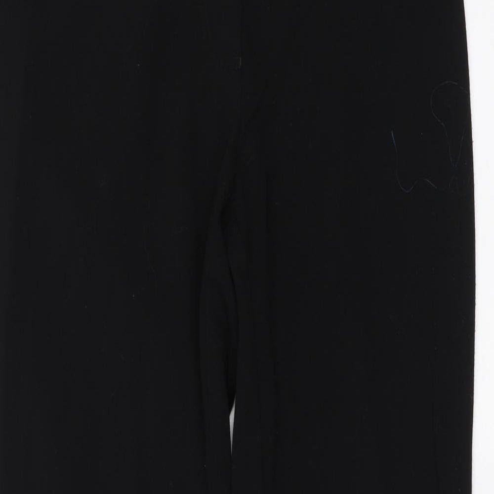 Womens UK Size 30 in TruTex Regular Fit  Black Trousers