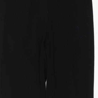 Womens UK Size 30 in TruTex Regular Fit  Black Trousers