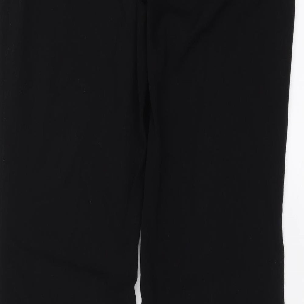 Womens UK Size 30 in TruTex Regular Fit  Black Trousers