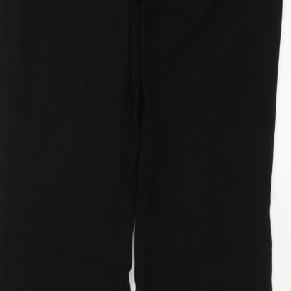 Womens UK Size 30 in TruTex Regular Fit  Black Trousers
