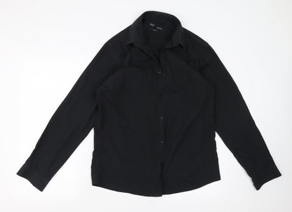 B&W Mens Black    Button-Up Size 16