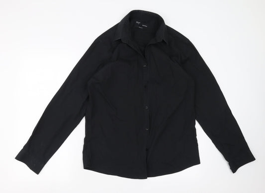 B&W Mens Black    Button-Up Size 16