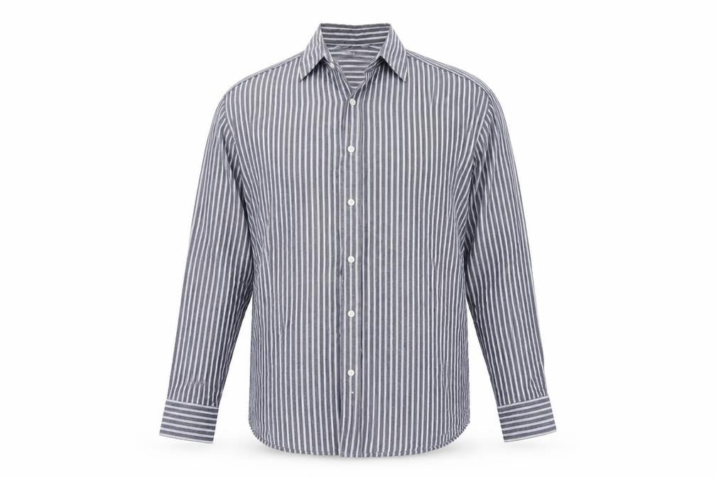Mens UK Size 16 Williams & Brown Blue  Button-Up Long Sleeve Casual Shirt