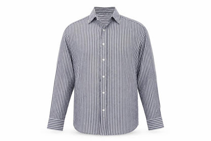 Mens UK Size 16 Williams & Brown Blue  Button-Up Long Sleeve Casual Shirt