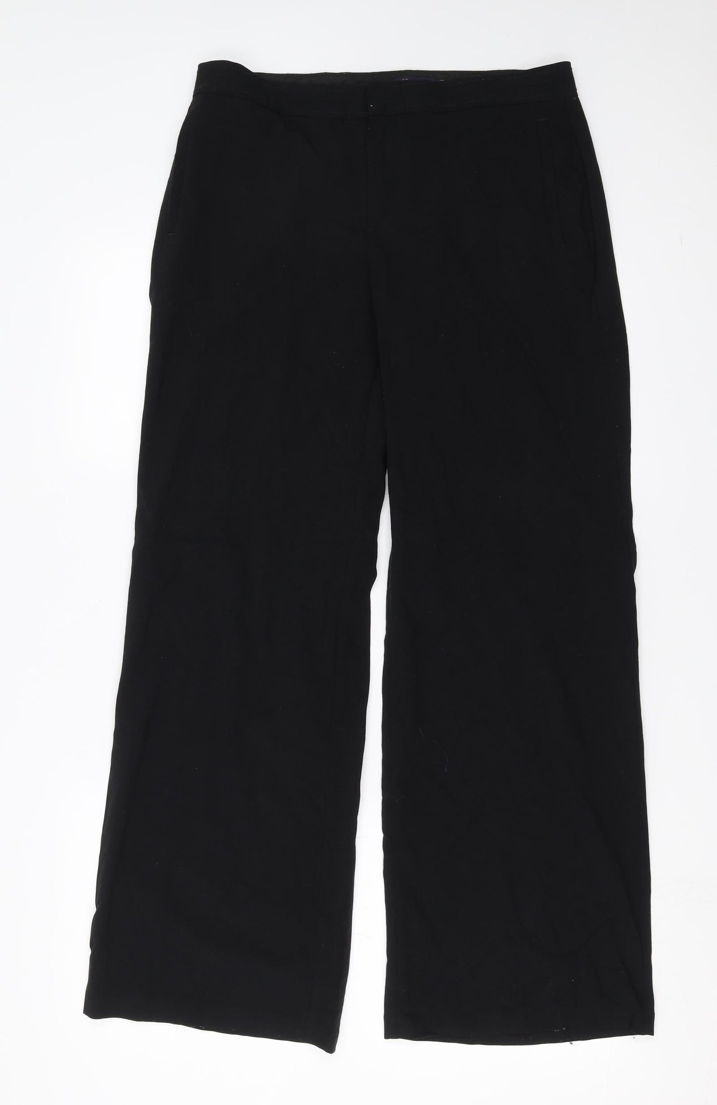 Womens UK Size 12 Marks and Spencer Regular Fit  Black Trousers