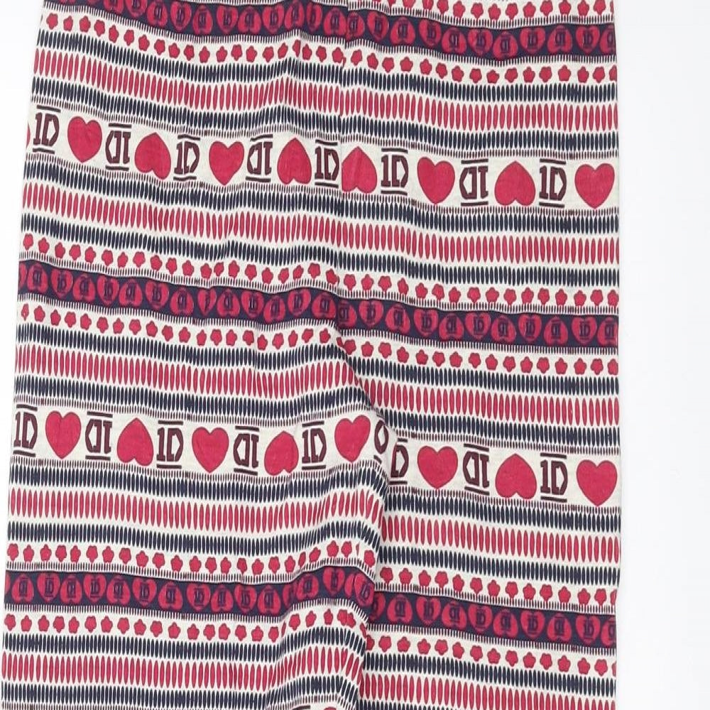 One Direction Girls Purple Geometric   Pyjama Pants Size 9-10 Years  - One Direction