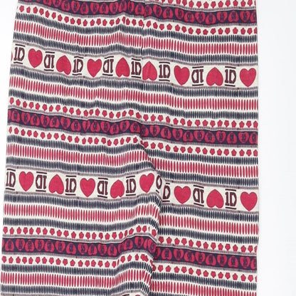 One Direction Girls Purple Geometric   Pyjama Pants Size 9-10 Years  - One Direction
