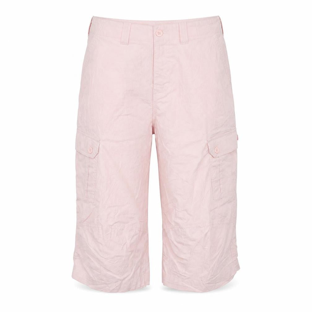 Womens UK Size 32 in Preworn Regular Fit Cropped Pink Trousers
