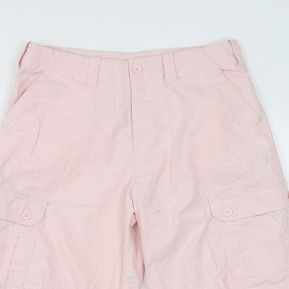 Womens UK Size 32 in Preworn Regular Fit Cropped Pink Trousers