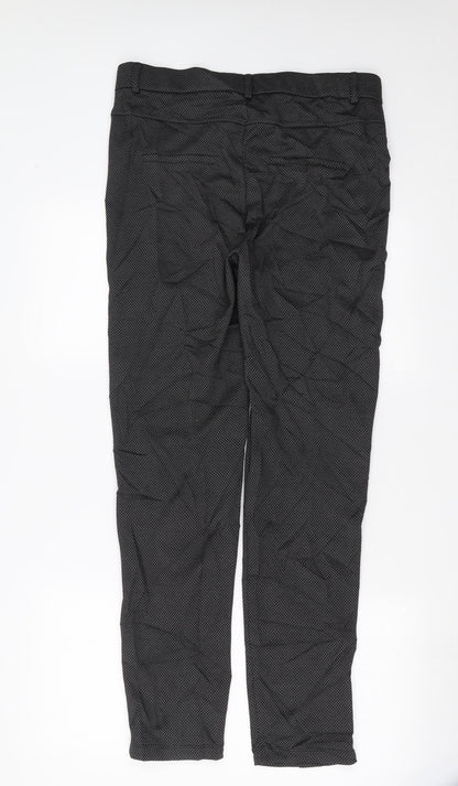 Violeta Womens Black Geometric  Trousers  Size S L30 in