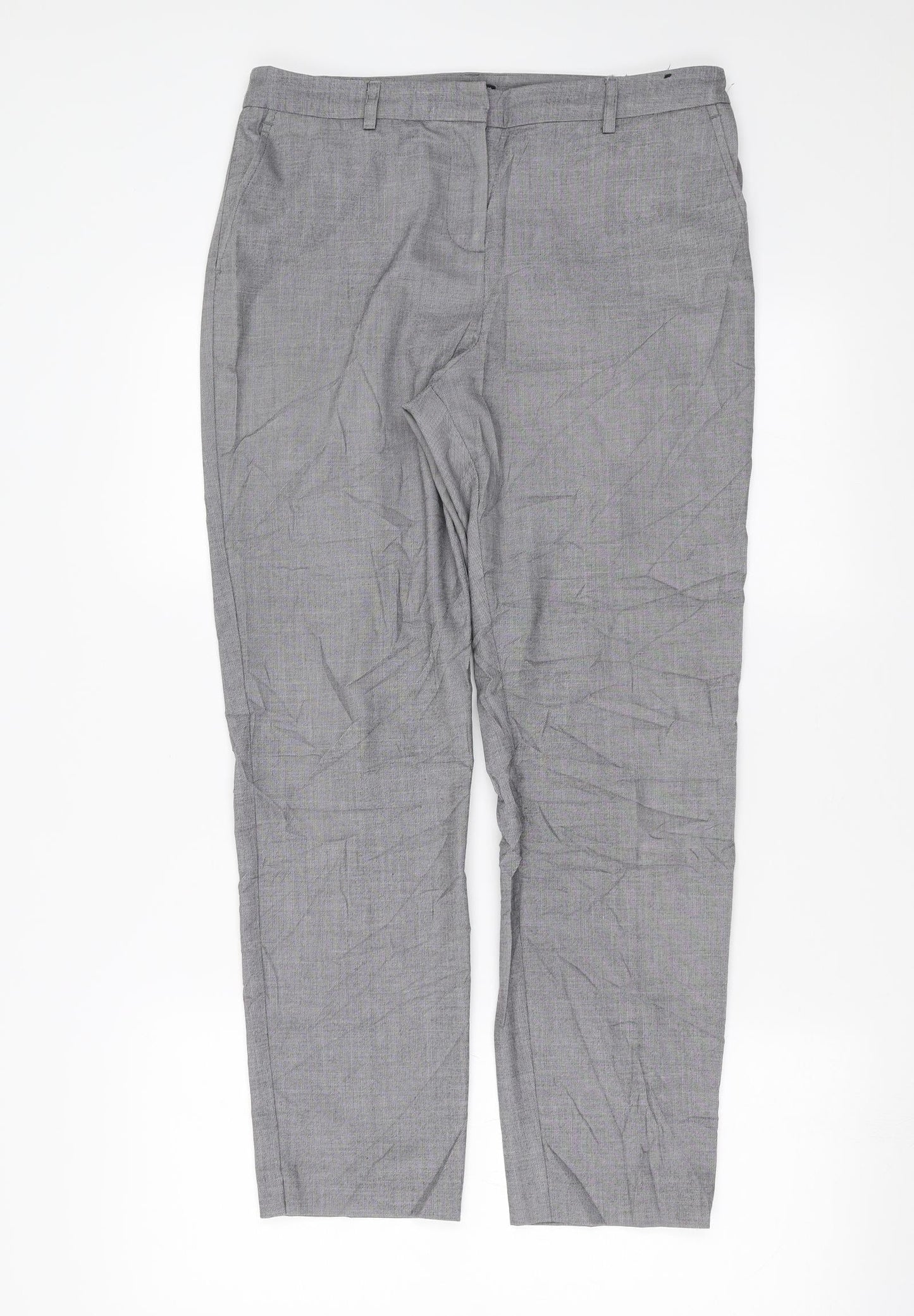 Womens UK Size 10 Papaya Regular Fit  Grey Trousers