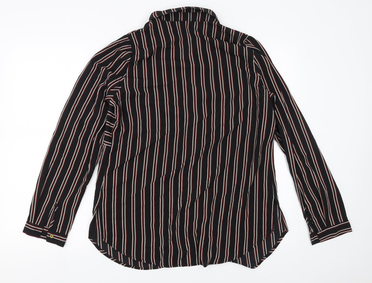 Primark Womens Black Striped  Basic Blouse Size 12