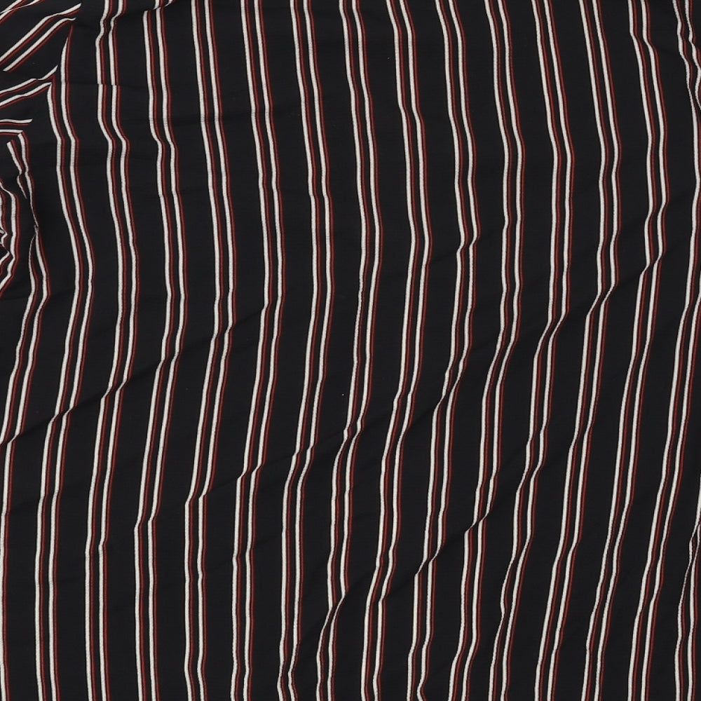 Primark Womens Black Striped  Basic Blouse Size 12