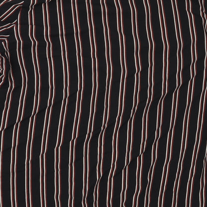 Primark Womens Black Striped  Basic Blouse Size 12