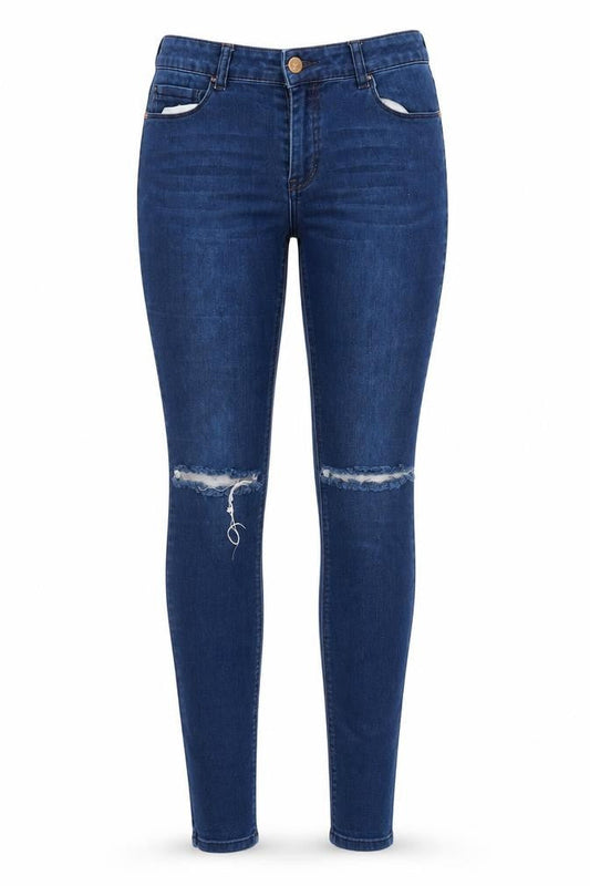 Womens UK Size 10 South Regular Fit Skinny Blue Jeans