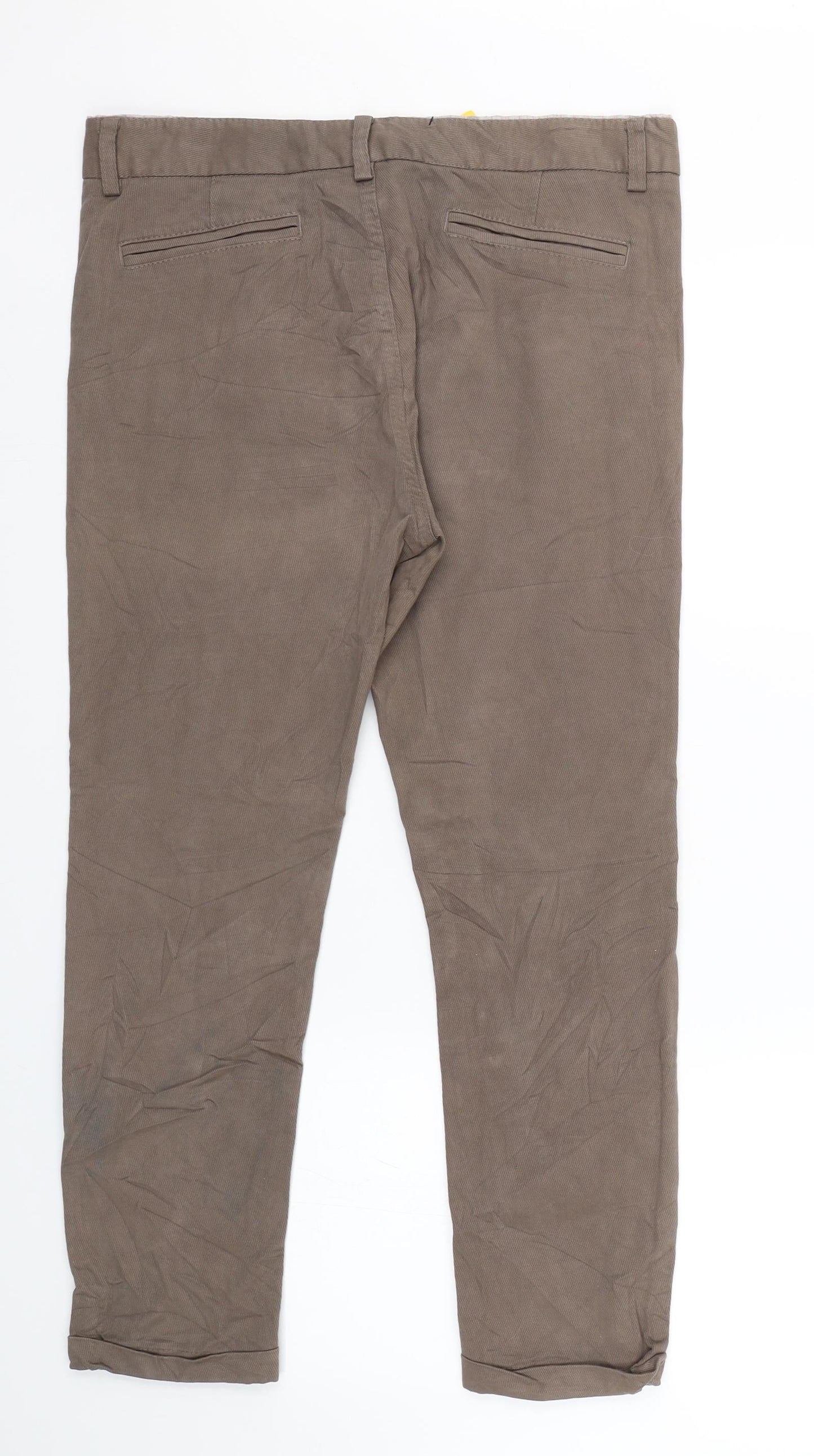 Lazzerini Tiziana Womens Brown Striped  Trousers  Size M L24 in