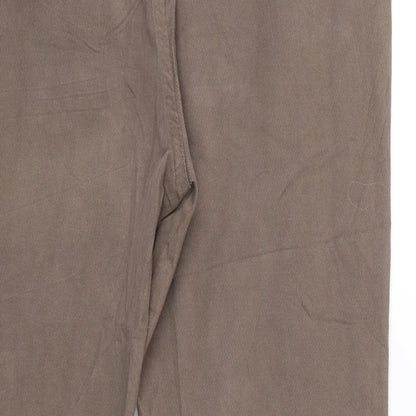 Lazzerini Tiziana Womens Brown Striped  Trousers  Size M L24 in