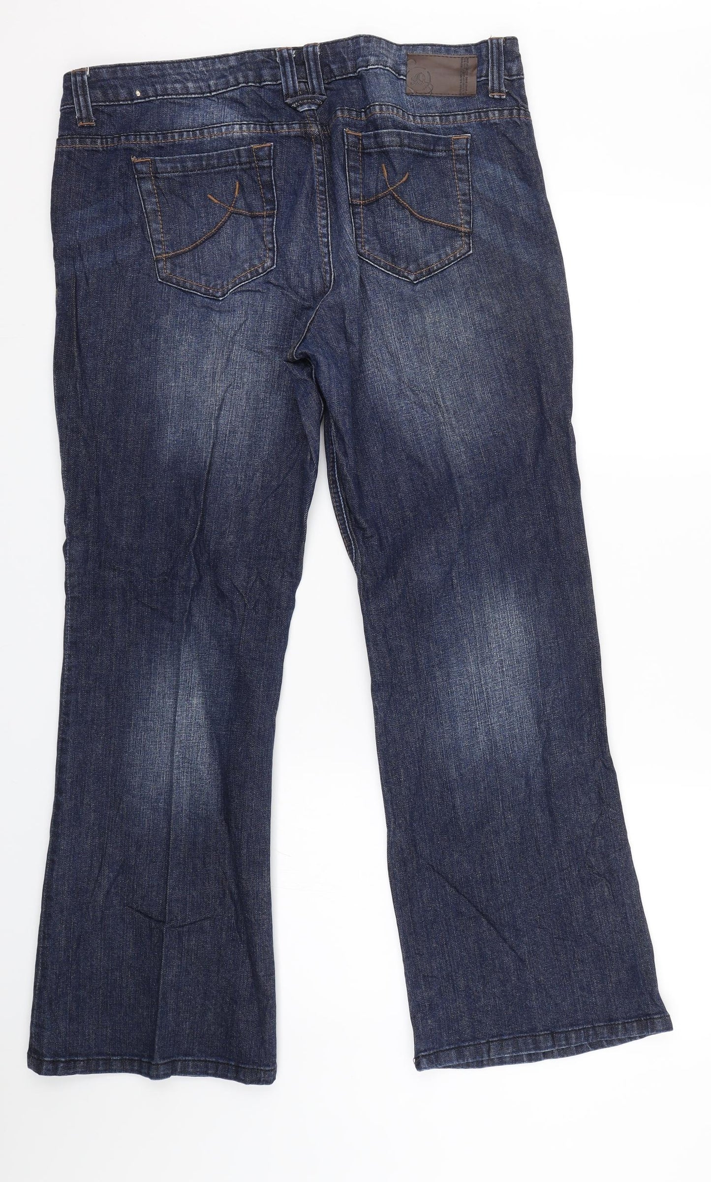 Womens UK Size 44 in st Oliver Regular Fit Bootcut Blue Jeans