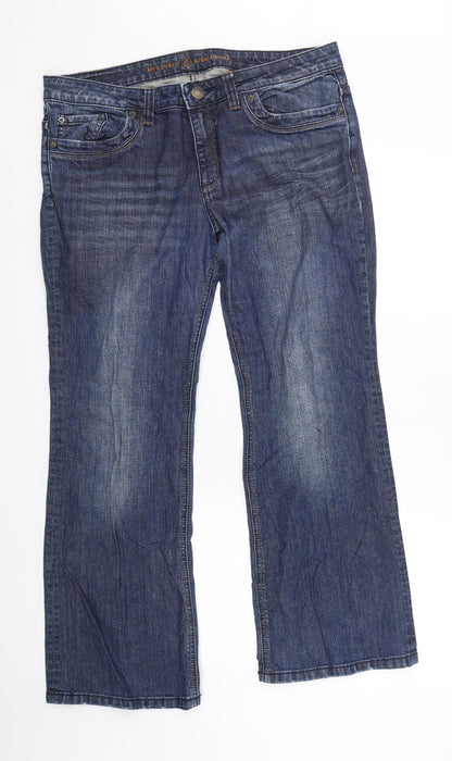 Womens UK Size 44 St Oliver Regular Fit Bootcut Blue Jeans