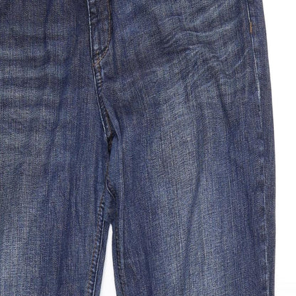 Womens UK Size 44 St Oliver Regular Fit Bootcut Blue Jeans