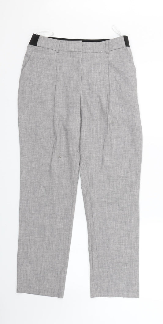 Primark Womens Grey   Carrot Trousers Size 10 L25 in