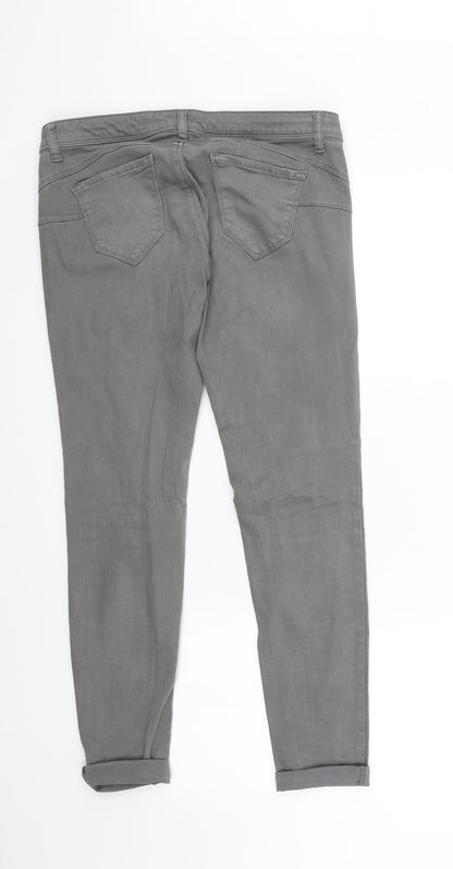 United Colors of Benetton Womens Grey  Denim Skinny Jeans Size 31 L25 in