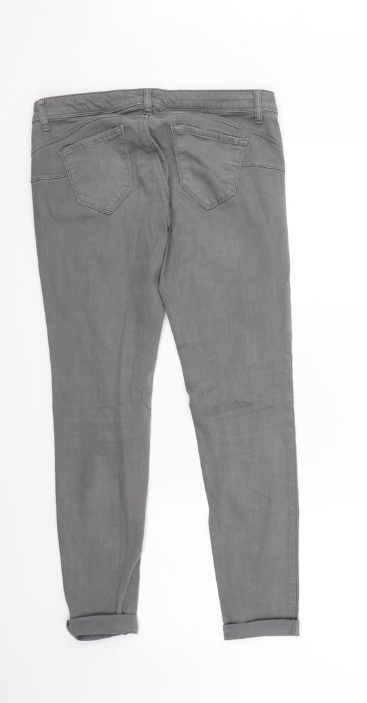 United Colors of Benetton Womens Grey  Denim Skinny Jeans Size 31 L25 in