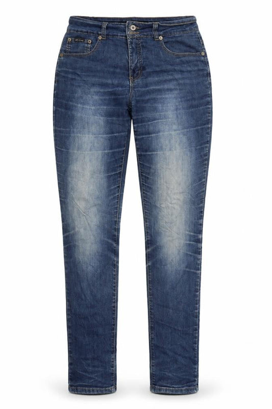 Womens UK Size 10 Marc Lauge Regular Fit Straight Blue Jeans