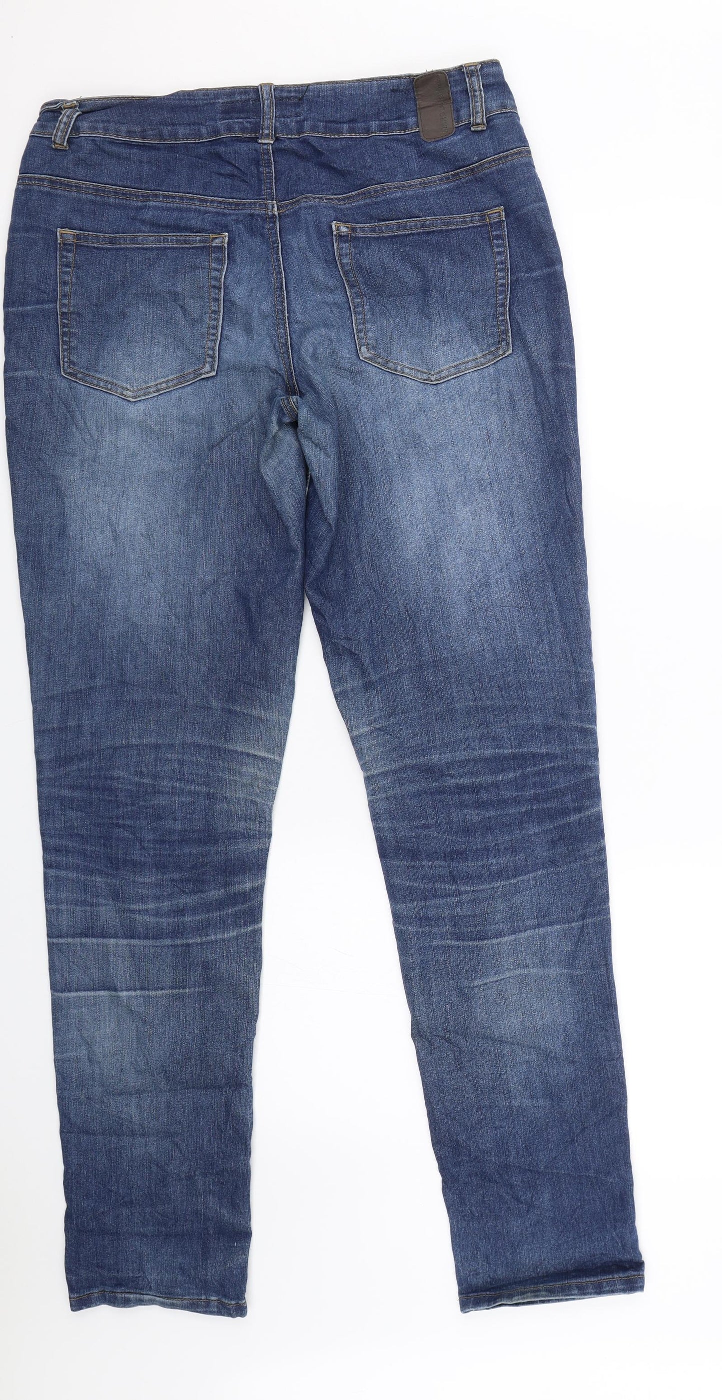 Marc Lauge Womens Blue  Denim Straight Jeans Size 10 L31 in