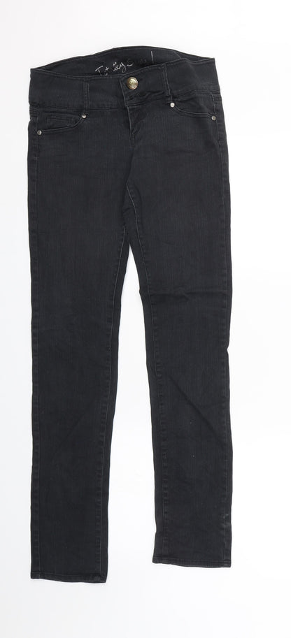 Tally Weiji Womens Black  Denim Skinny Jeans Size 8 L29 in