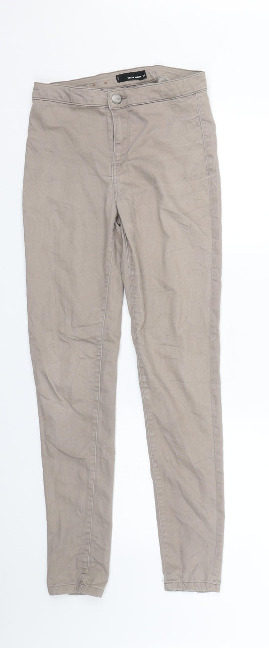 Womens UK Size 26 TALLY WEiJL Regular Fit Skinny Brown Jeans