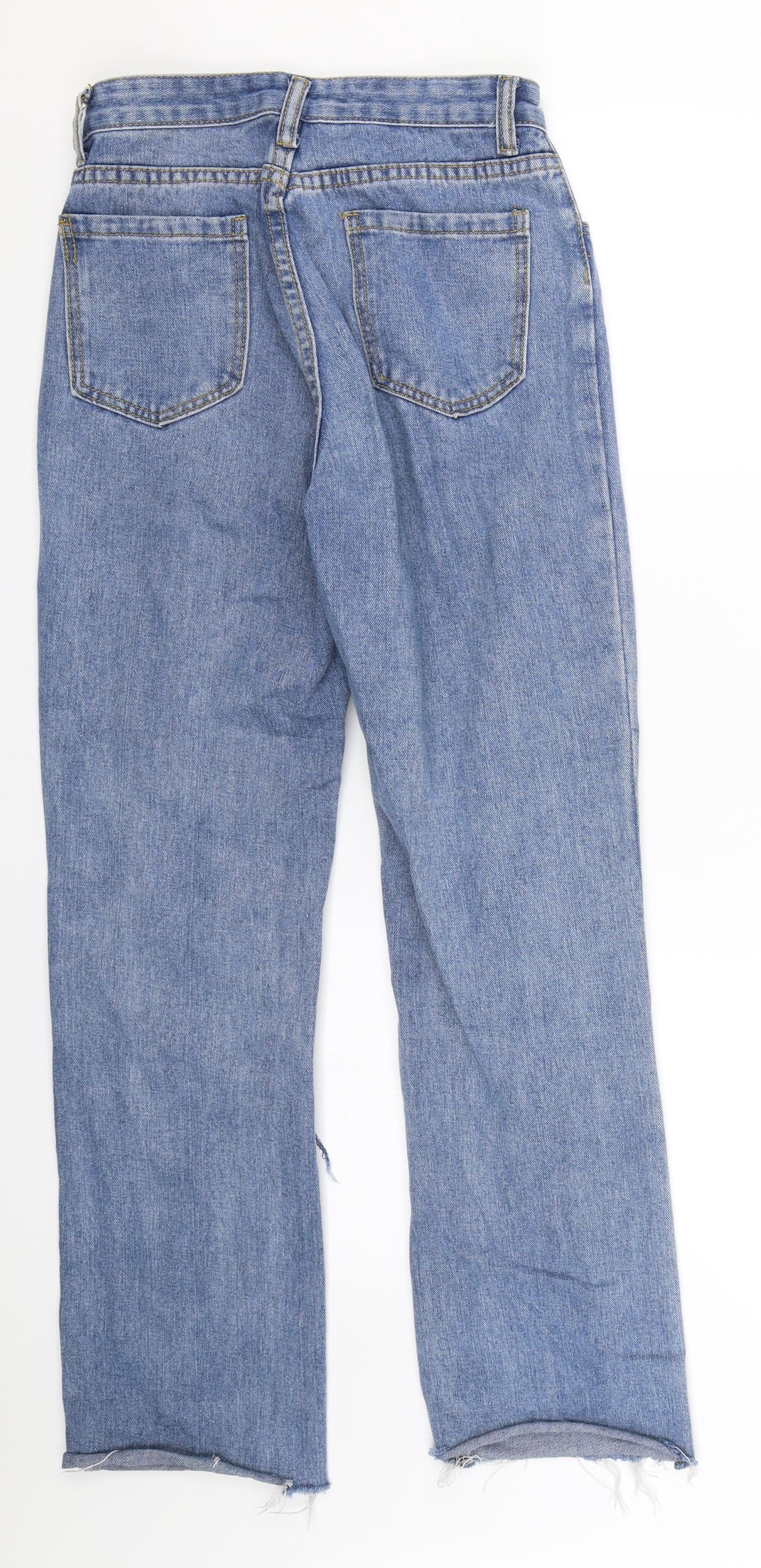 Womens UK Size XS Shien Regular Fit Straight Blue Jeans
