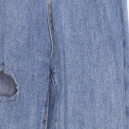 Womens UK Size XS Shien Regular Fit Straight Blue Jeans