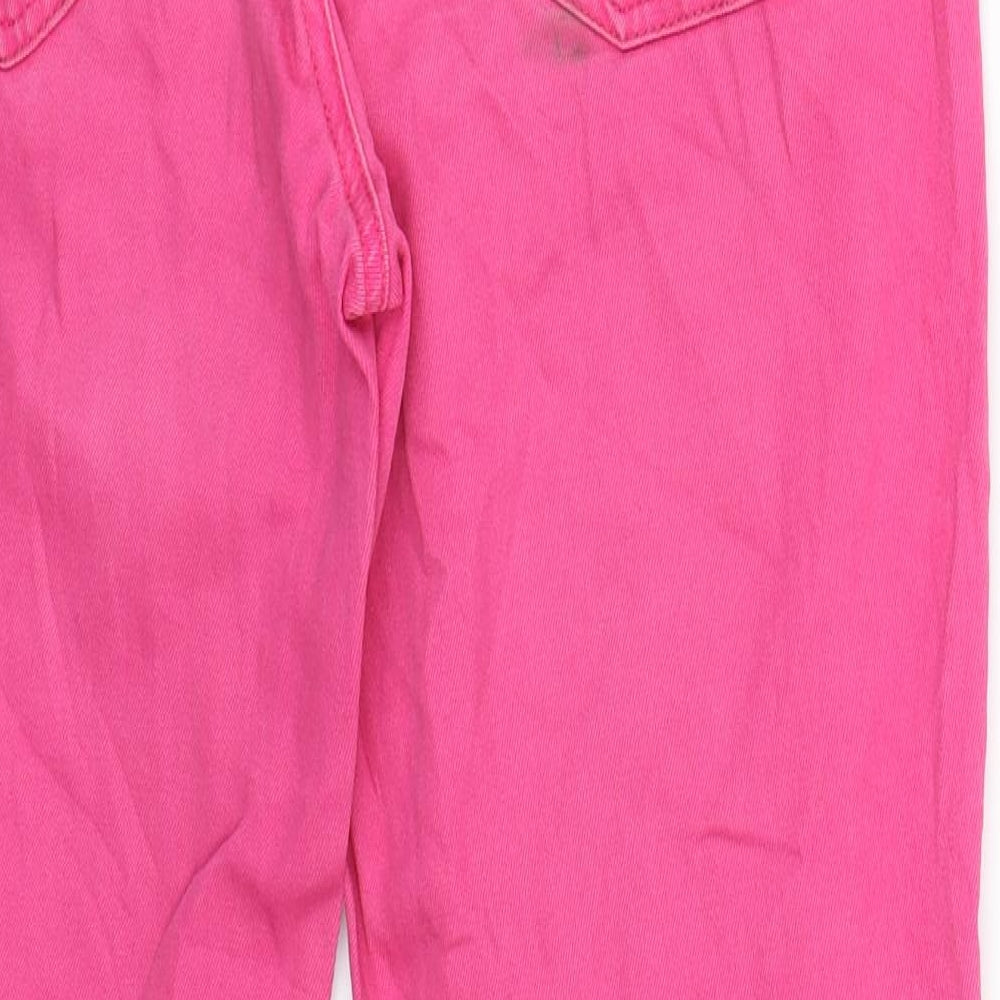 Womens UK Size 34 Preworn Regular Fit Skinny Pink Jeans