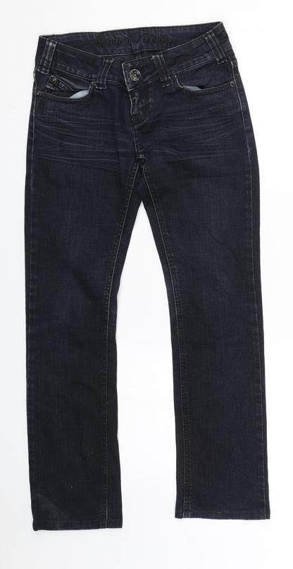 Womens UK Size 28 Review Regular Fit Skinny Blue Jeans