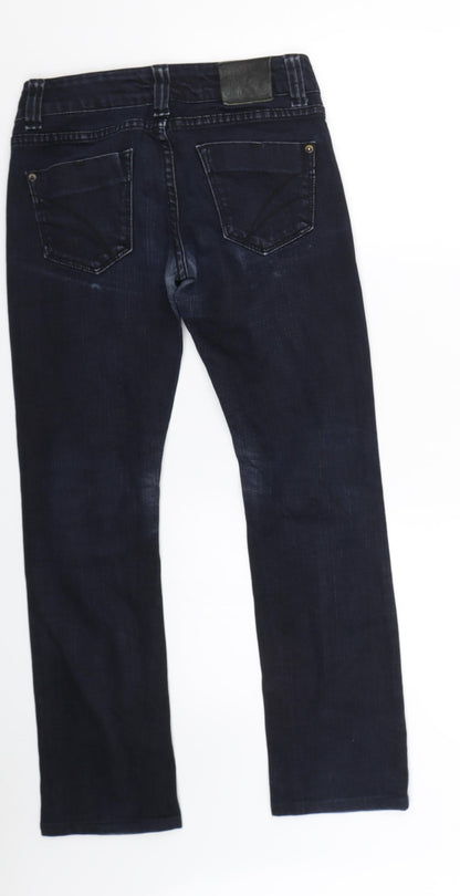 Womens UK Size 28 Review Regular Fit Skinny Blue Jeans