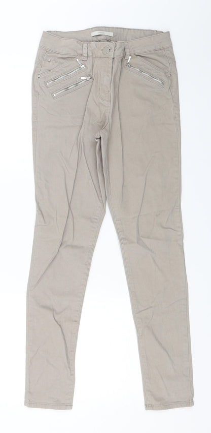 George Womens Brown  Denim Straight Jeans Size 10 L27.5 in