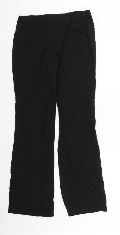 Basics Womens Black   Capri Trousers Size 10 L31.5 in