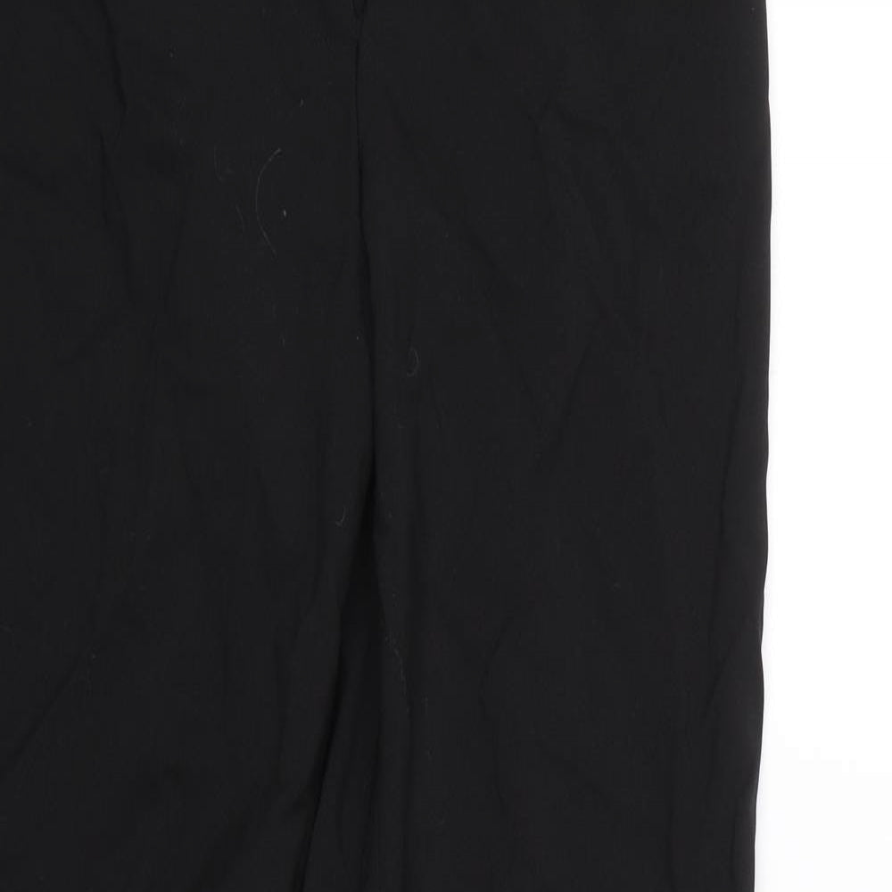 Basics Womens Black   Capri Trousers Size 10 L31.5 in