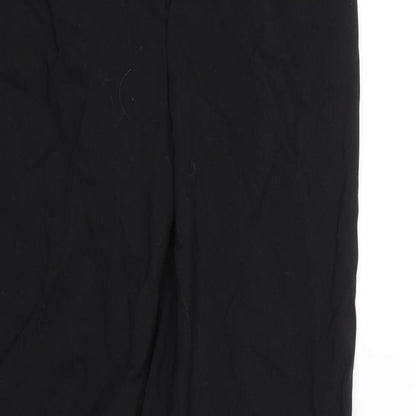 Basics Womens Black   Capri Trousers Size 10 L31.5 in