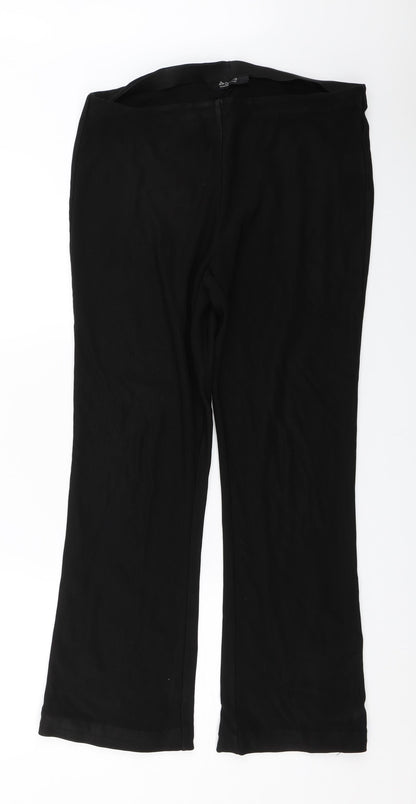 Womens UK Size 16 Originals Regular Fit Capri Black Trousers