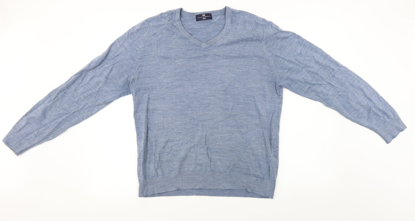 Womens UK Size M Marks and Spencer Blue Pullover Jumper