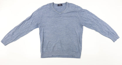 Womens UK Size M Marks and Spencer Blue Pullover Jumper