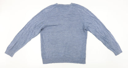 Womens UK Size M Marks and Spencer Blue Pullover Jumper