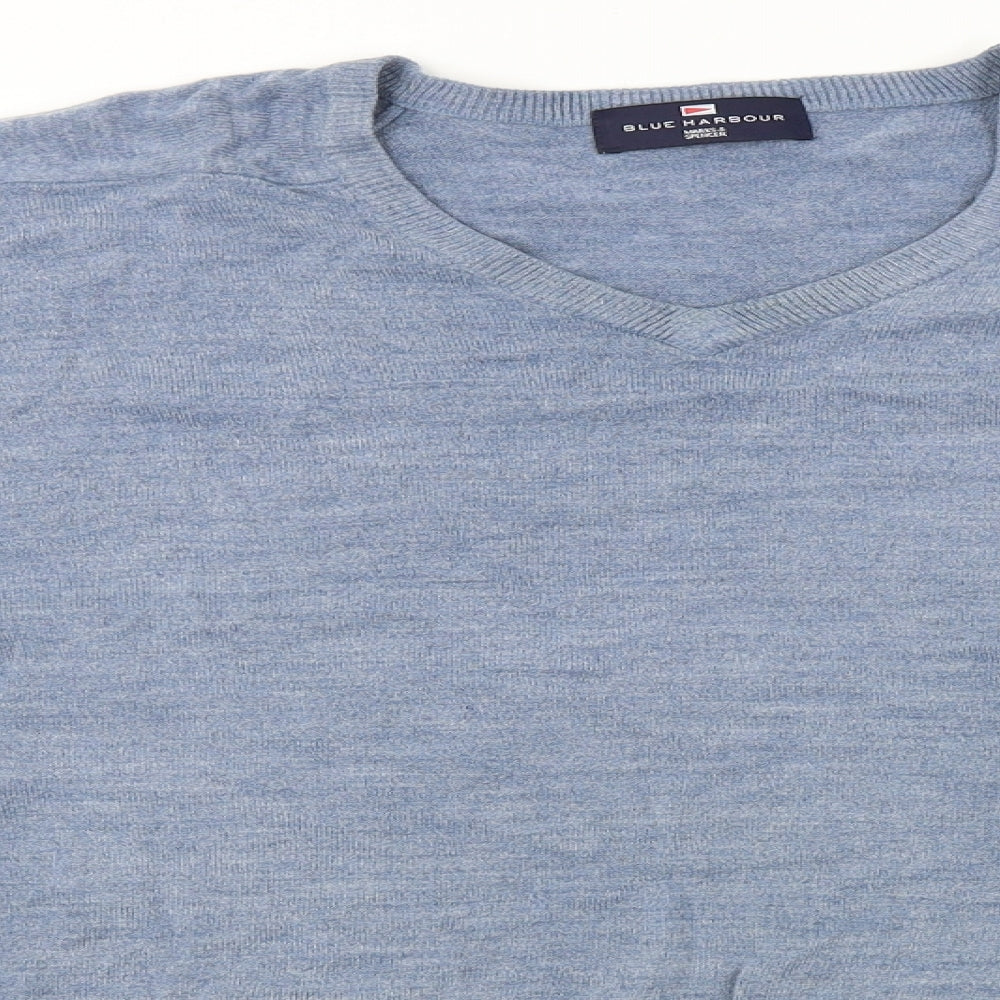 Womens UK Size M Marks and Spencer Blue Pullover Jumper