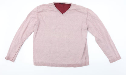 Lee Cooper  Mens Pink   Pullover Jumper Size L