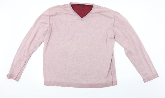 Lee Cooper  Mens Pink   Pullover Jumper Size L